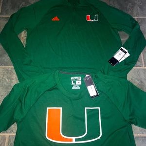 Adidas Miami Hurricanes Climalite bundle Large